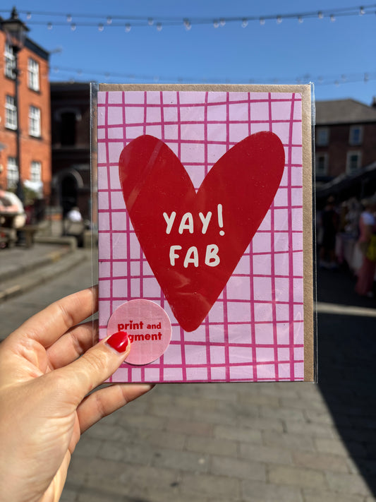 Yay! Fab Celebration Card