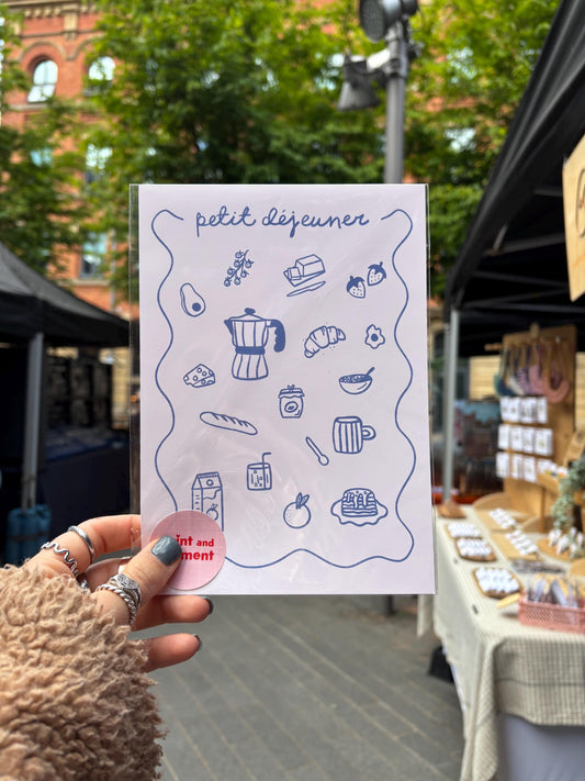 Petit Déjeuner Breakfast Kitchen Print