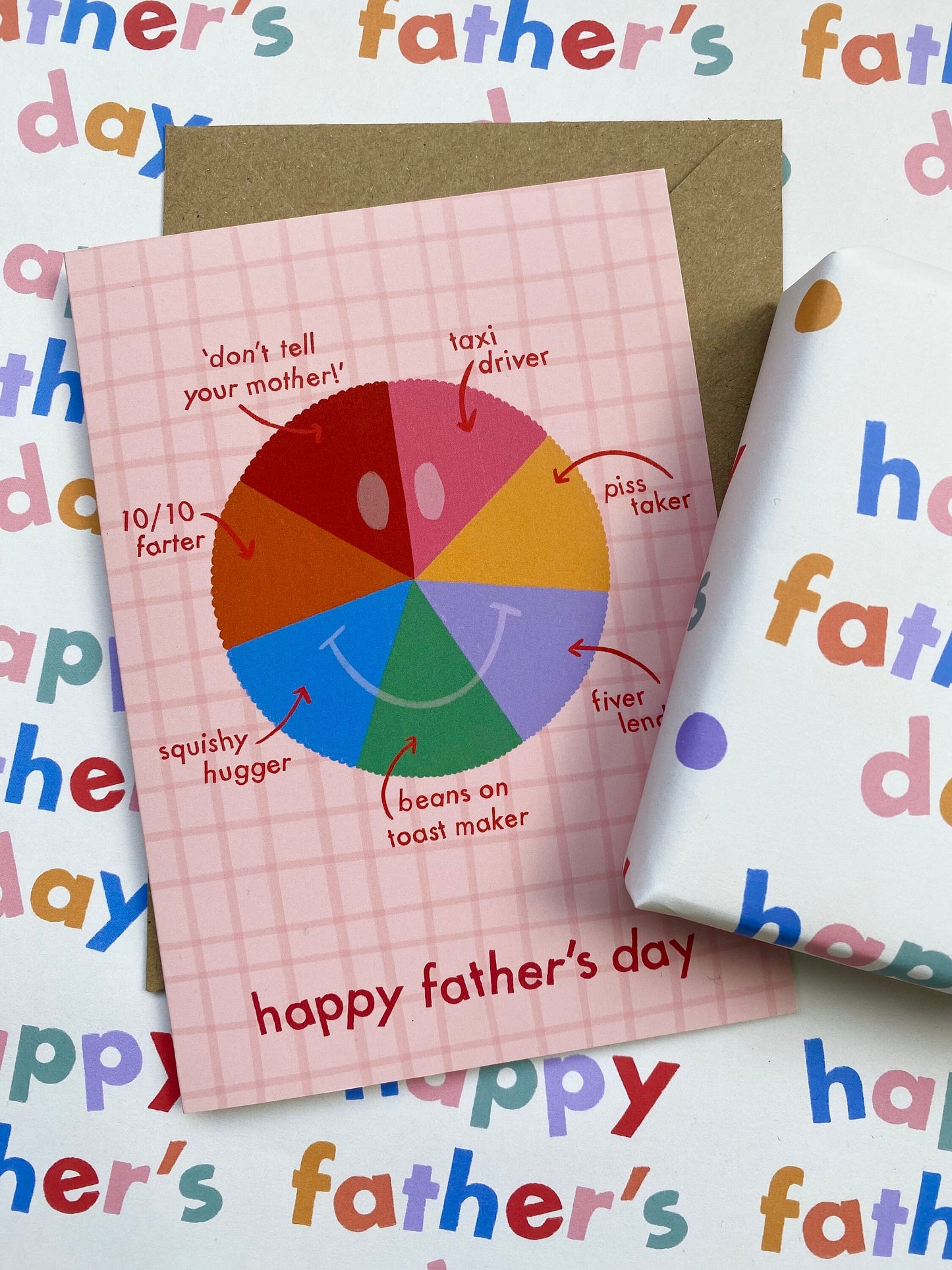 Happy Father's Day Pie Chart Card