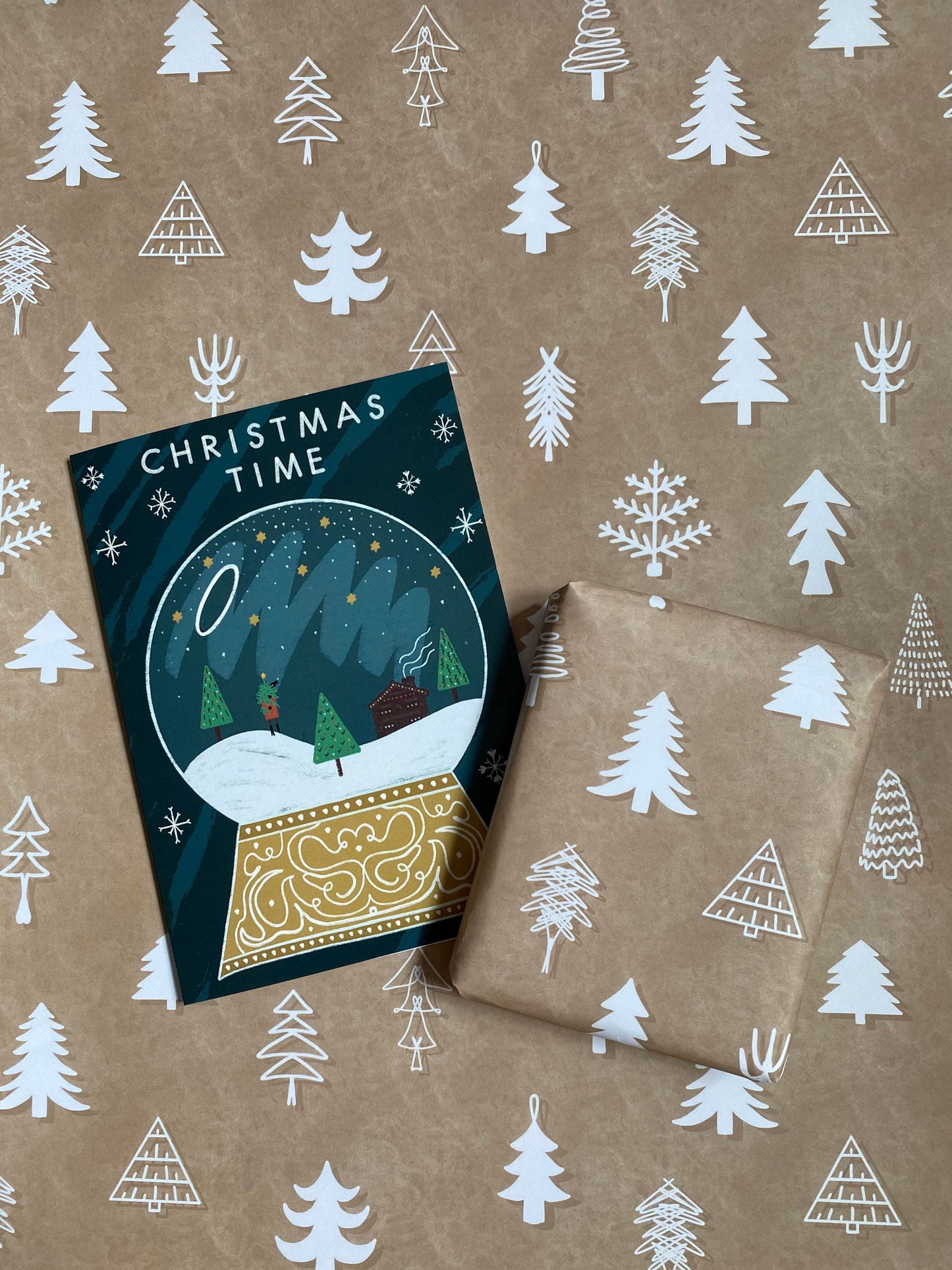 Christmas Tree A2 Wrapping Paper Sheet