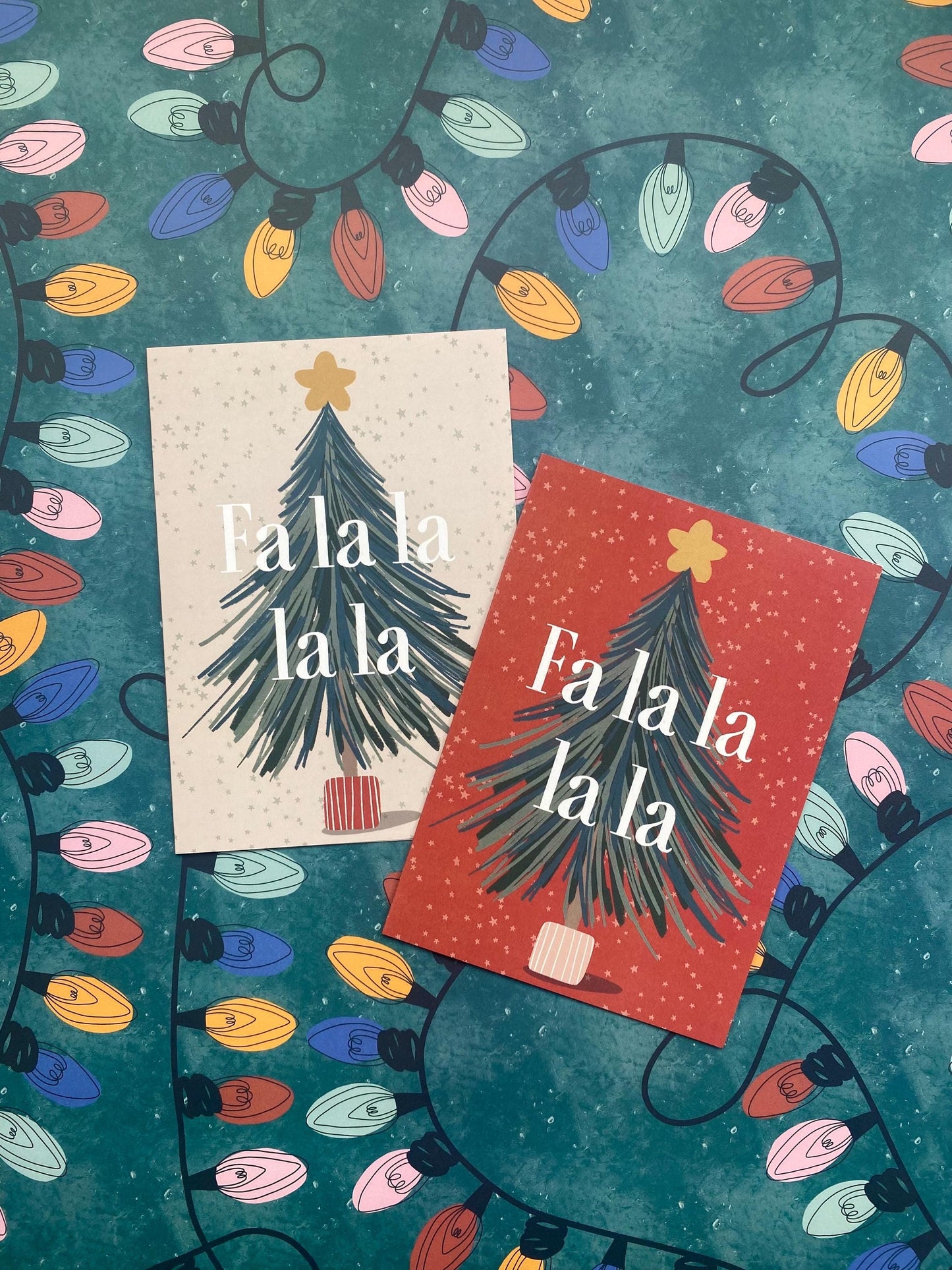 Fa La La Christmas Tree Card