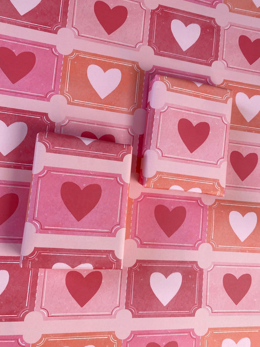 Love tokens A2 Wrapping Paper Sheet