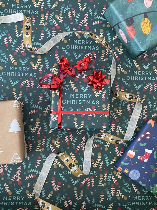Merry Christmas A2 Wrapping Paper Sheet