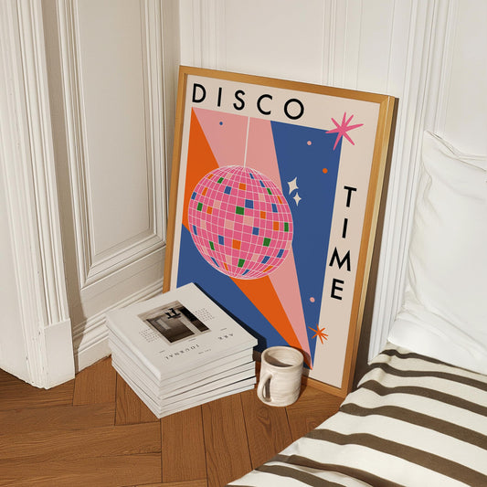 Disco Time Colourful Bold Print