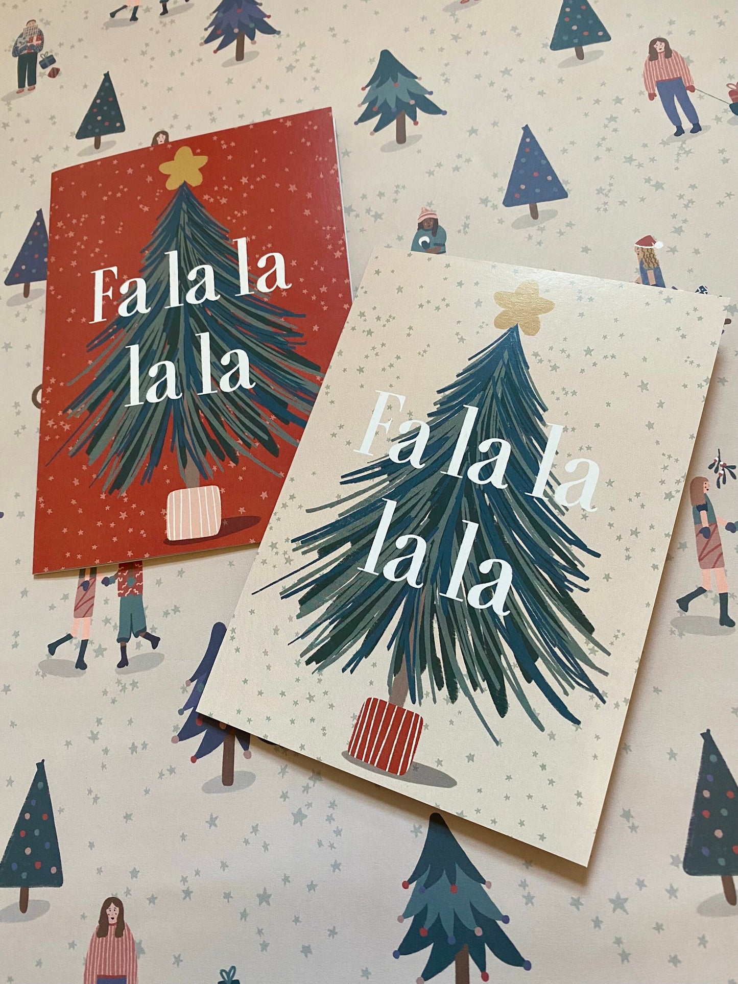 Fa La La Christmas Tree Card