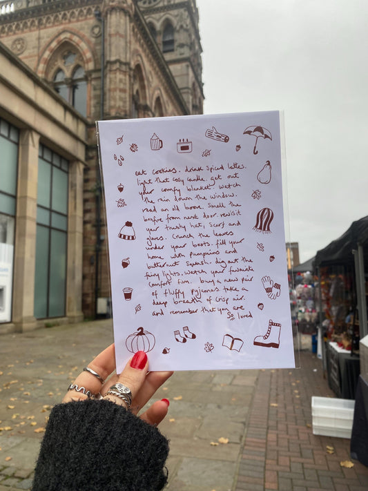 Autumn Reminders Cosy Home Print