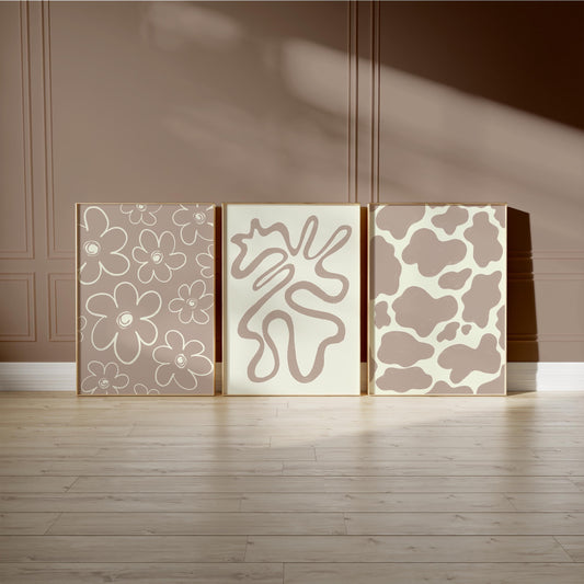 Calm Minimalist Squiggle Print