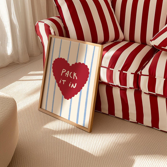 Pack It In Bold Hand Drawn Print