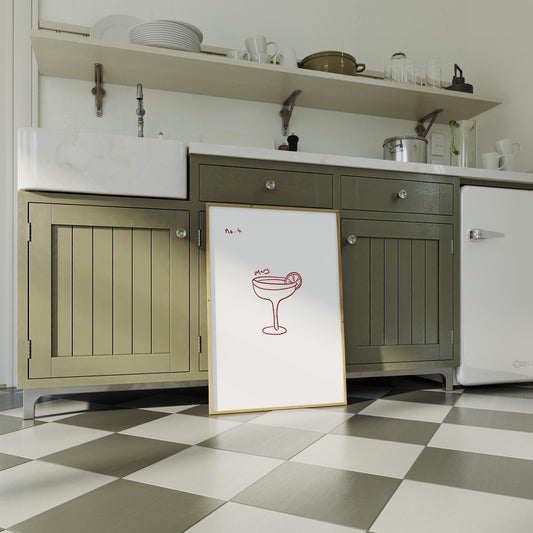 Margarita Hand Drawn Kitchen Print
