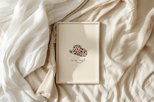 In My Cowgirl Era Hand Drawn Print