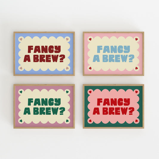 Fancy a Brew? Cute Hallway Print