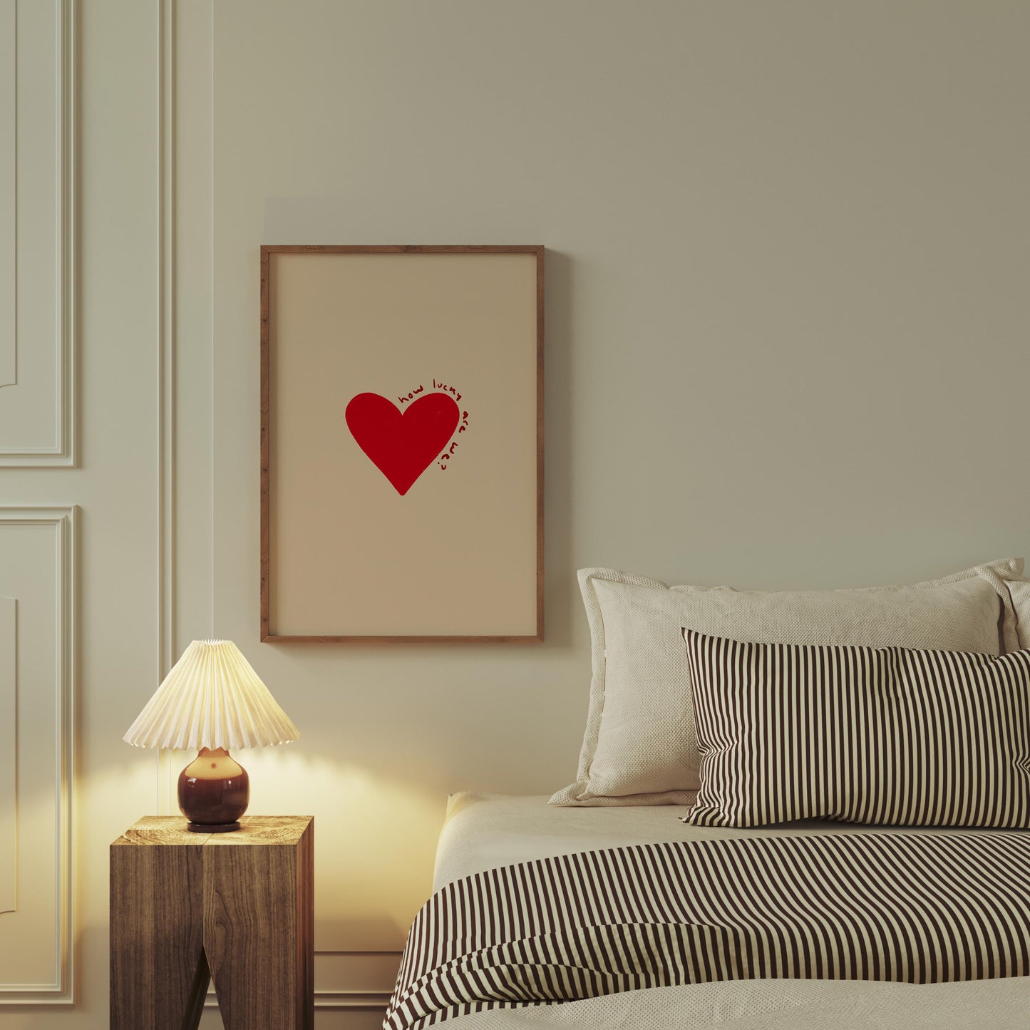 How Lucky Are We Romance Print