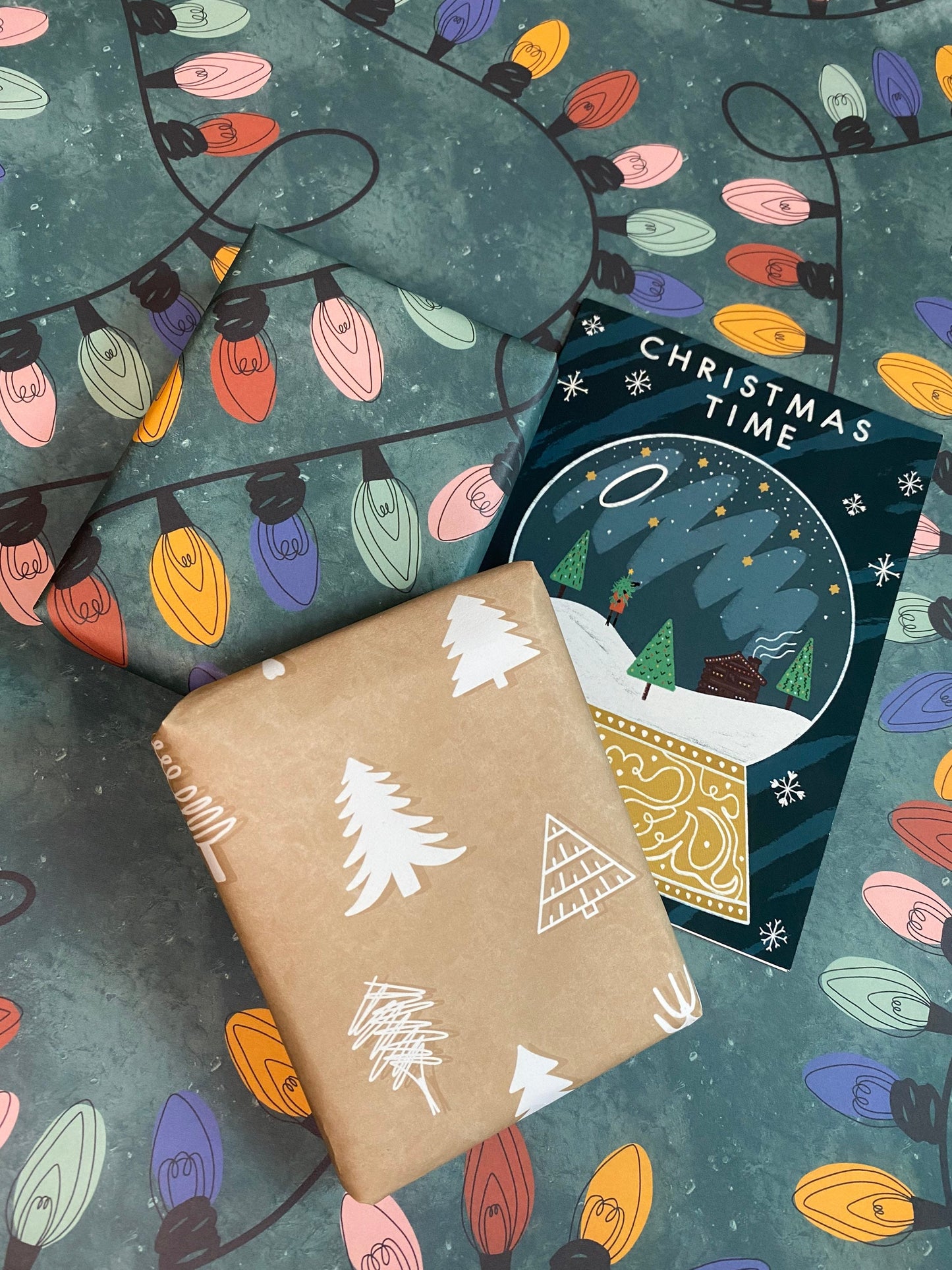 Christmas Tree A2 Wrapping Paper Sheet