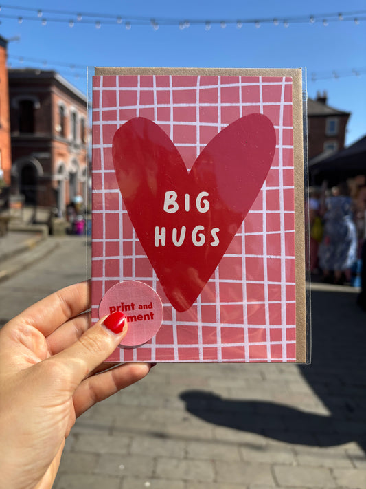 Big Hugs Heartfelt Card