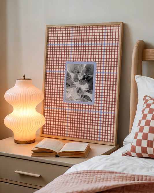 Personalised Red and Blue Photo print