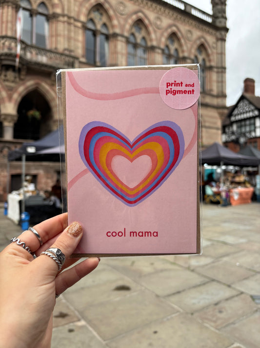 Cool Mama Hand Drawn Card