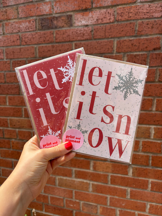 Let It Snow Christmas Card