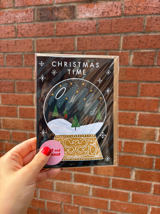 Christmas Snow Globe Card