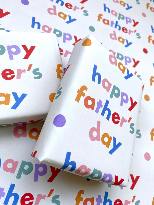 Happy Father's Day A2 Wrapping Paper Sheet