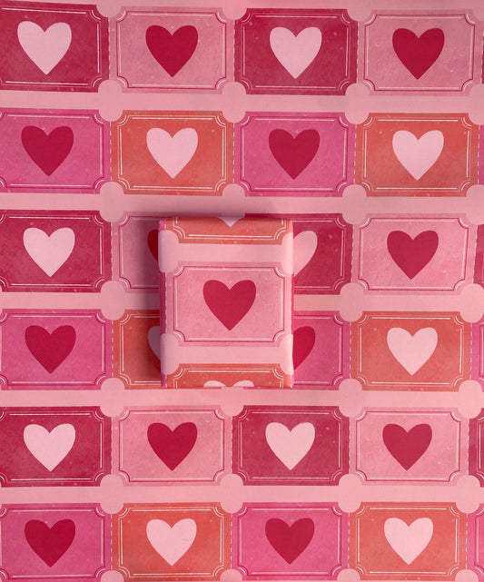 Love tokens A2 Wrapping Paper Sheet