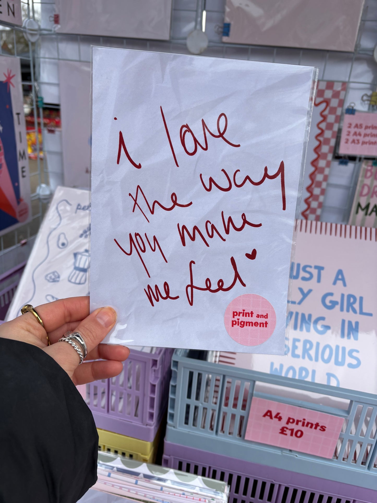 I Love The Way You Make Me Feel Heartfelt Print