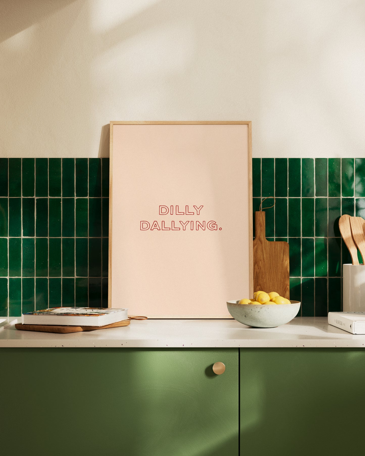 Dilly Dallying Typography Print