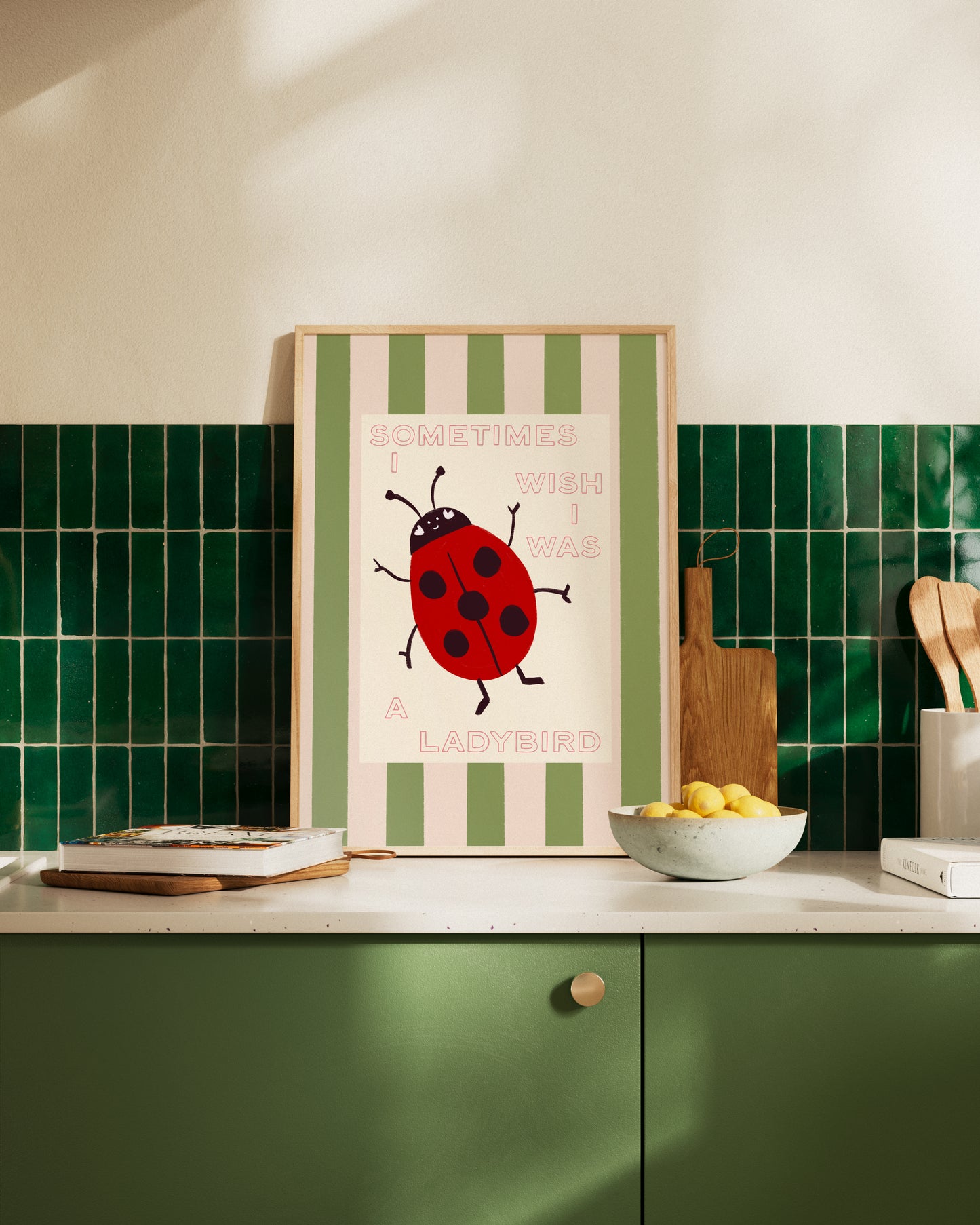 Sometimes I Wish I Was a Ladybird Stripey Print