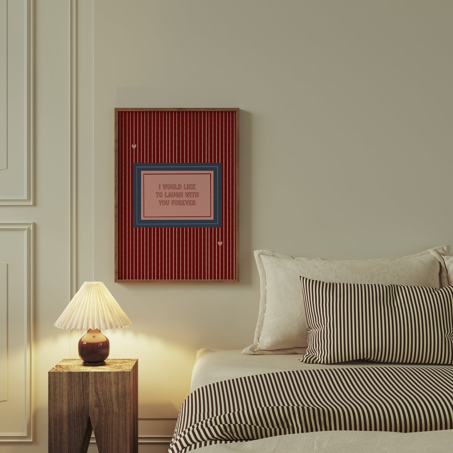 I Would Like To Laugh With You Forever Cute Couples Print