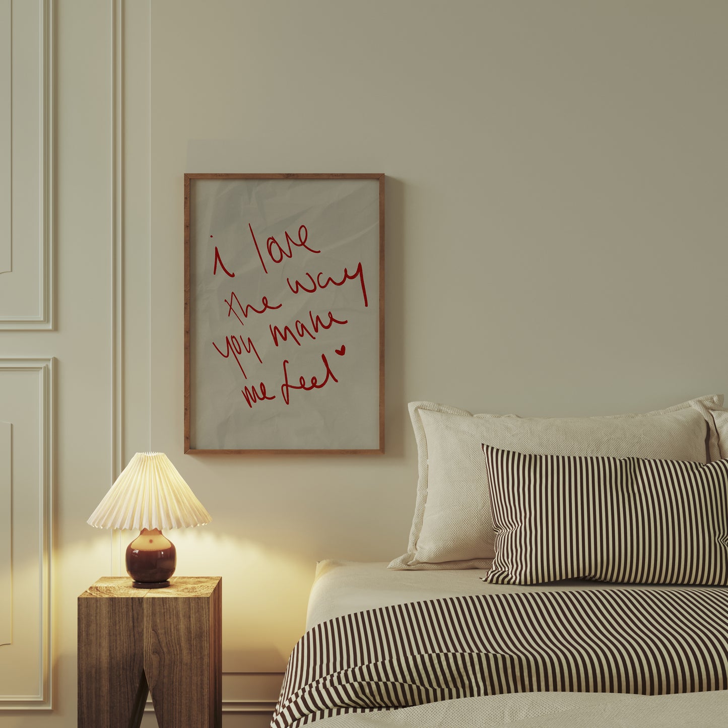 I Love The Way You Make Me Feel Heartfelt Print