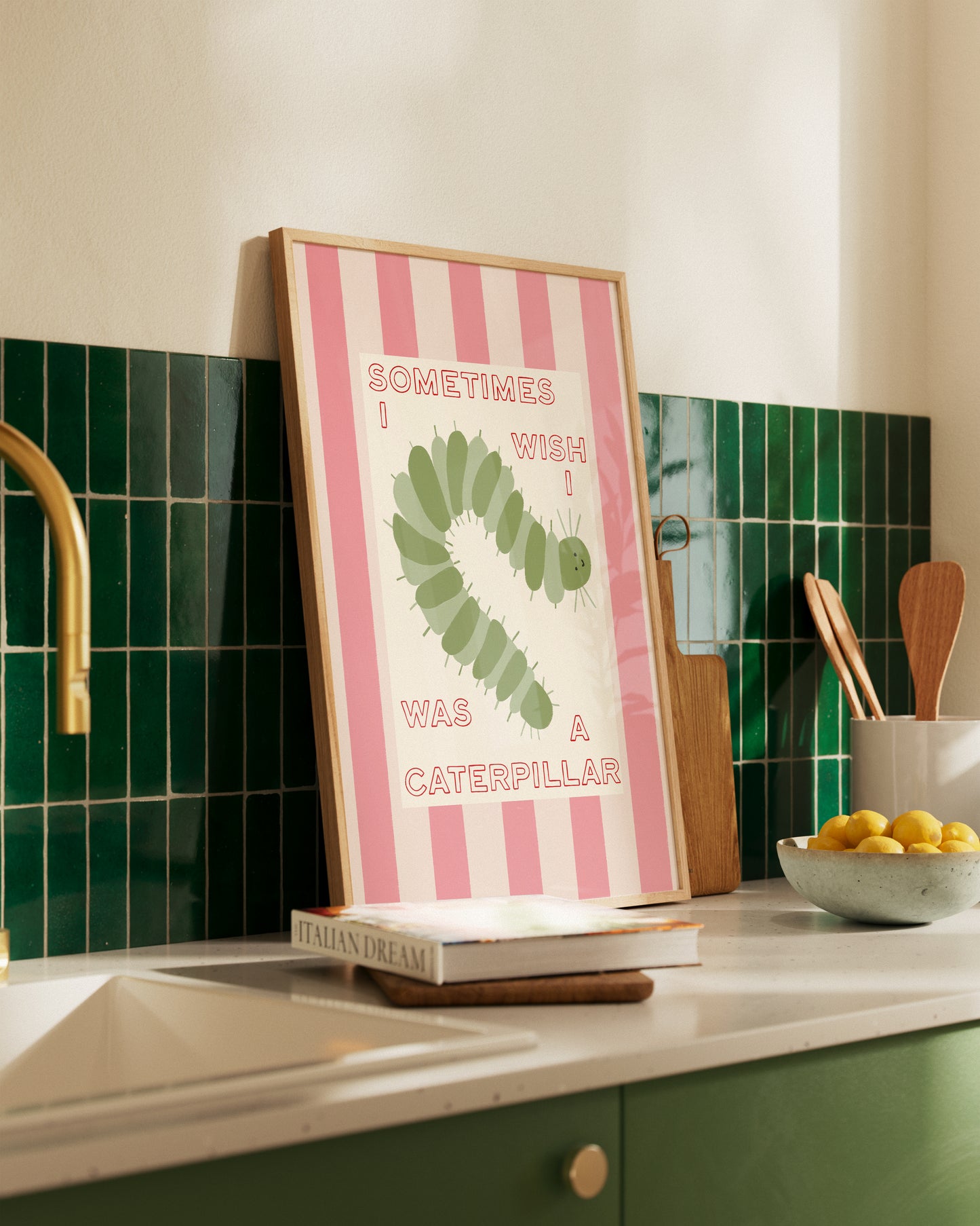 Sometimes I Wish I Was a Caterpillar Stripey Print