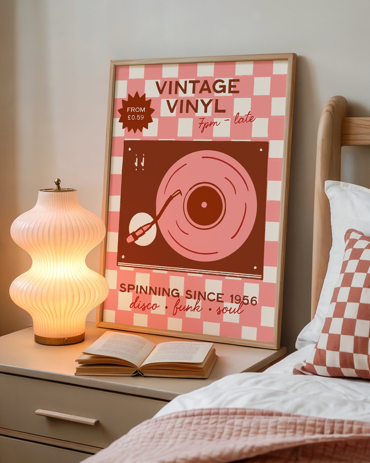 Vintage Vinyl Music Print