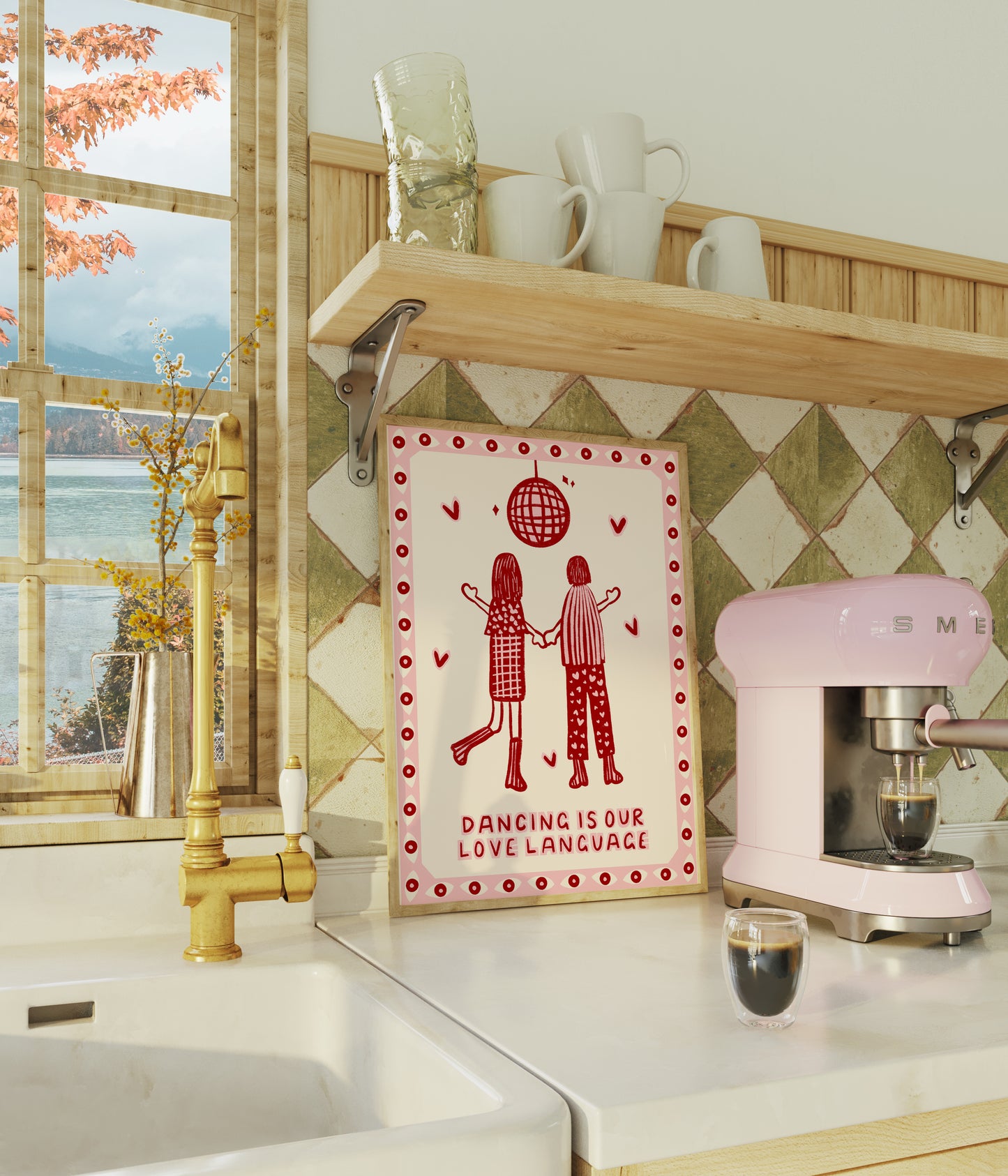 Dancing Is Our Love Language Cute Couples Print