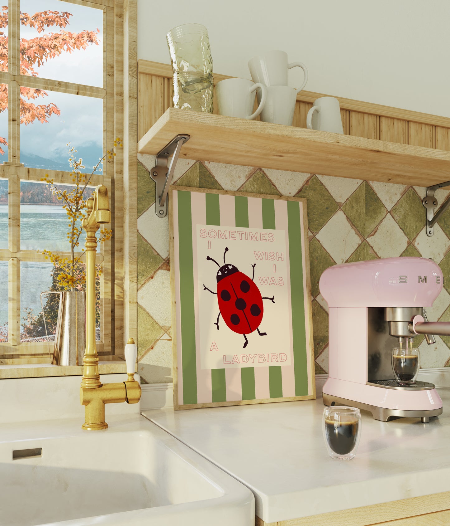 Sometimes I Wish I Was a Ladybird Stripey Print