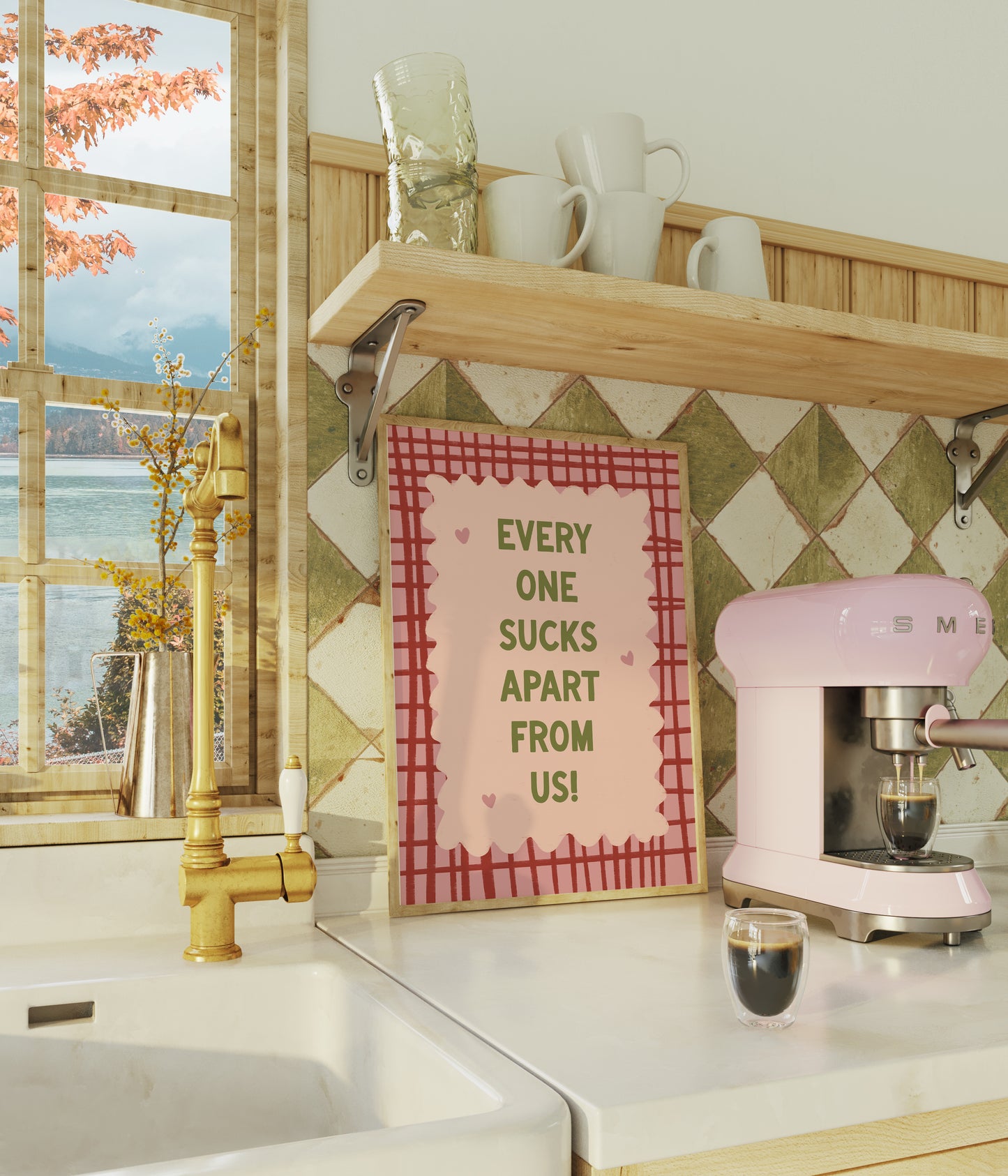 Everyone Sucks Apart From Us! Funny Couples Print