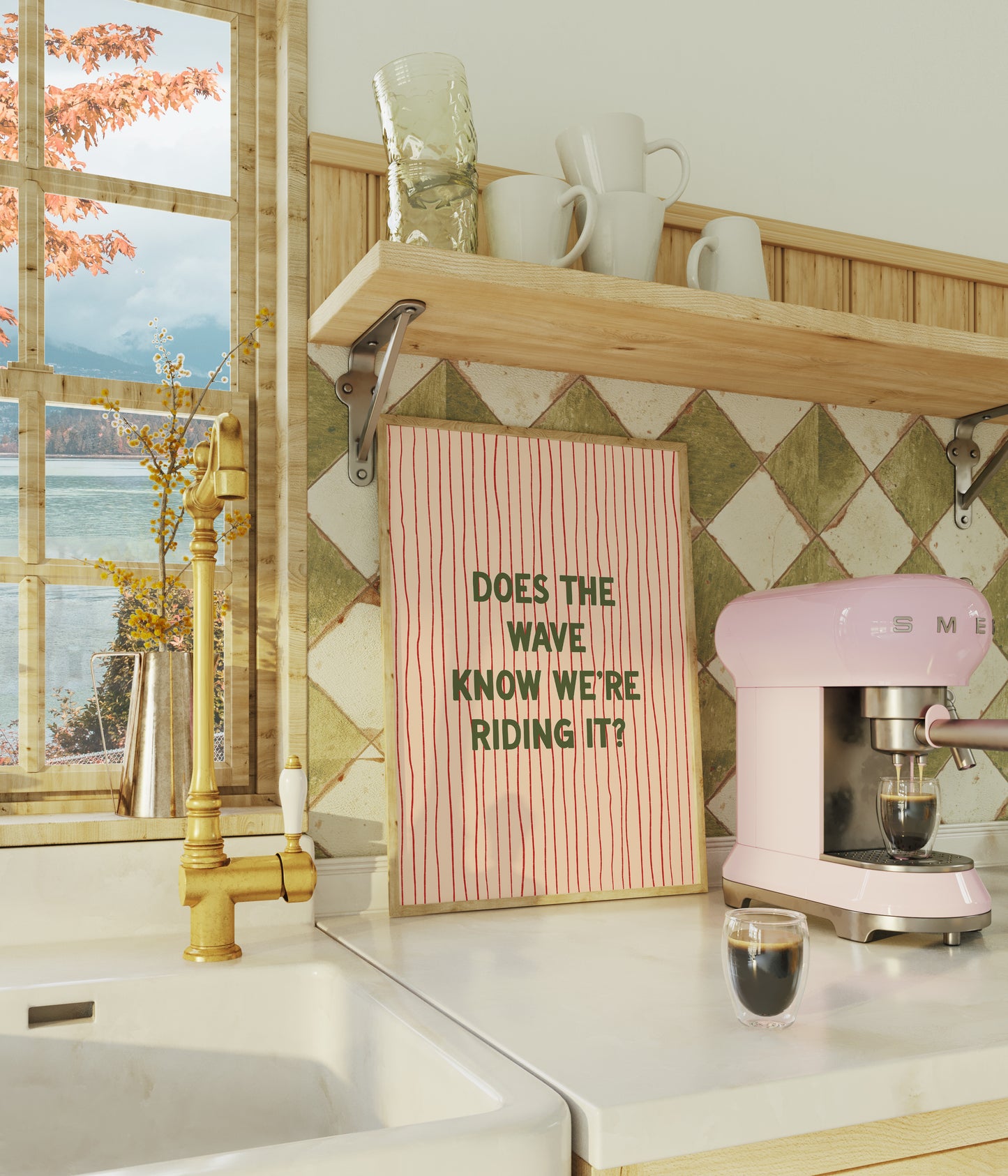 Does The Wave Know We're Riding It? print