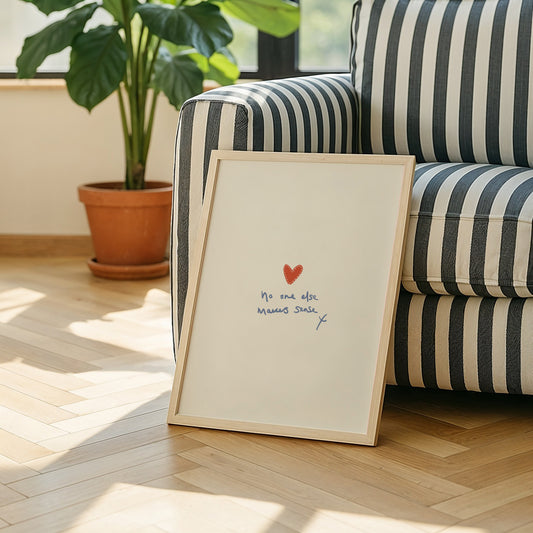 No One Else Makes Sense Cute Romance Print