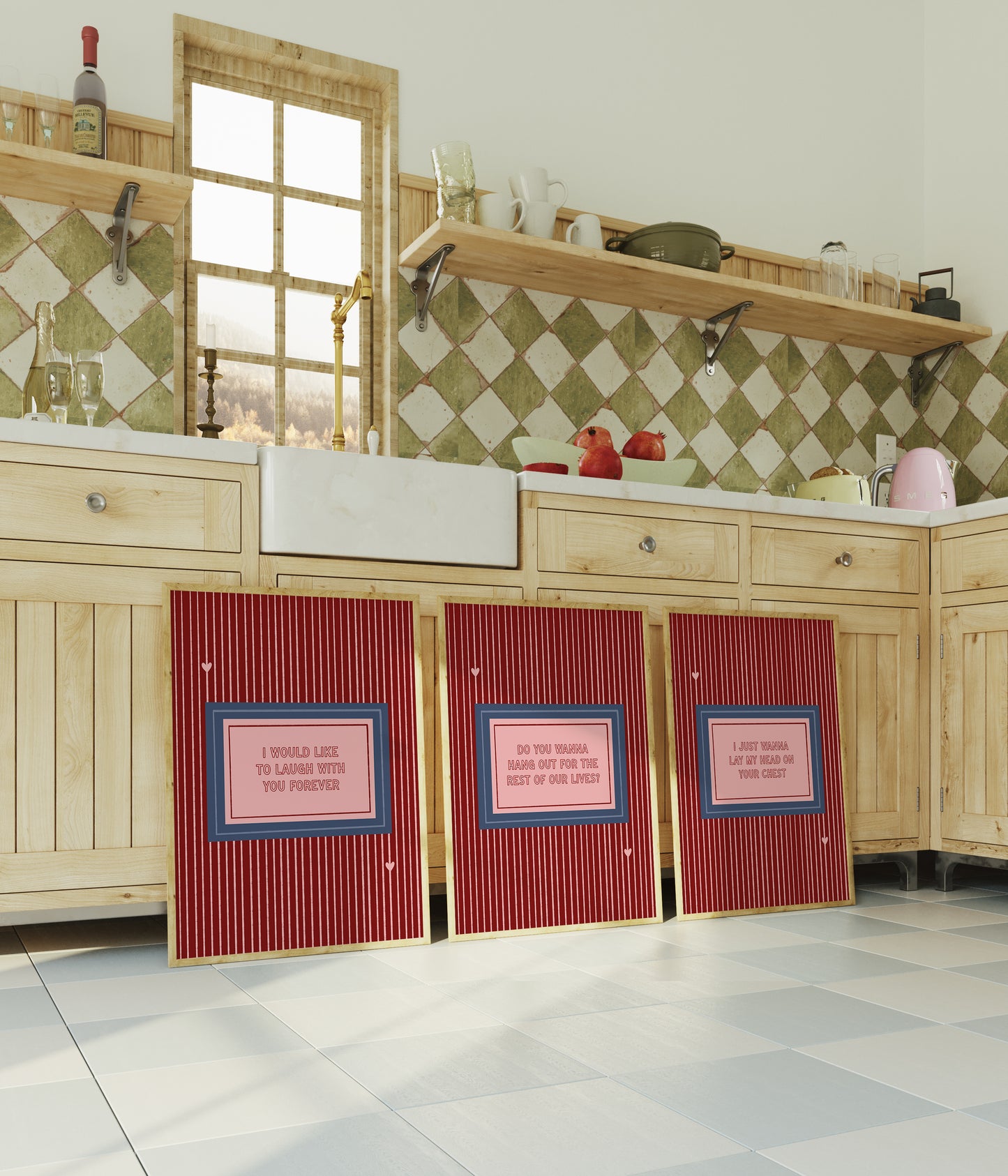 I Just Wanna Lay My Head On Your Chest Cute Couples Print