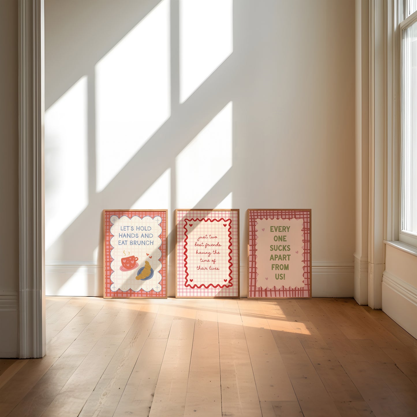 Let's Hold Hands And Eat Brunch Couples Print