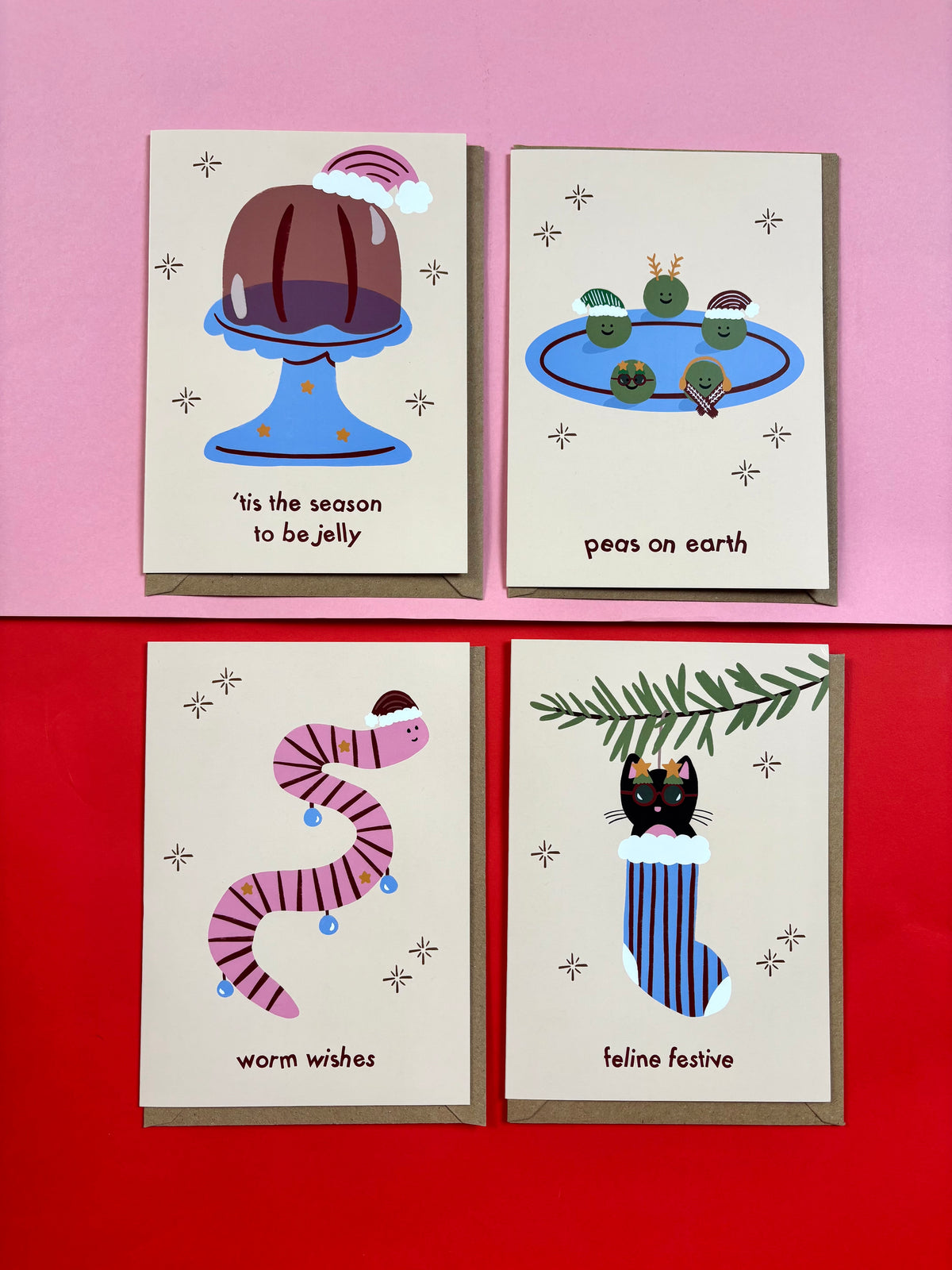 Feline Festive card