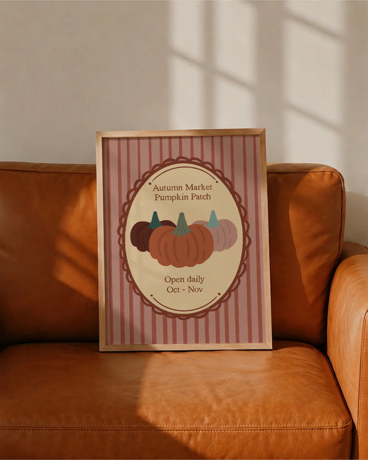 Autumn Market Pumpkin Patch print