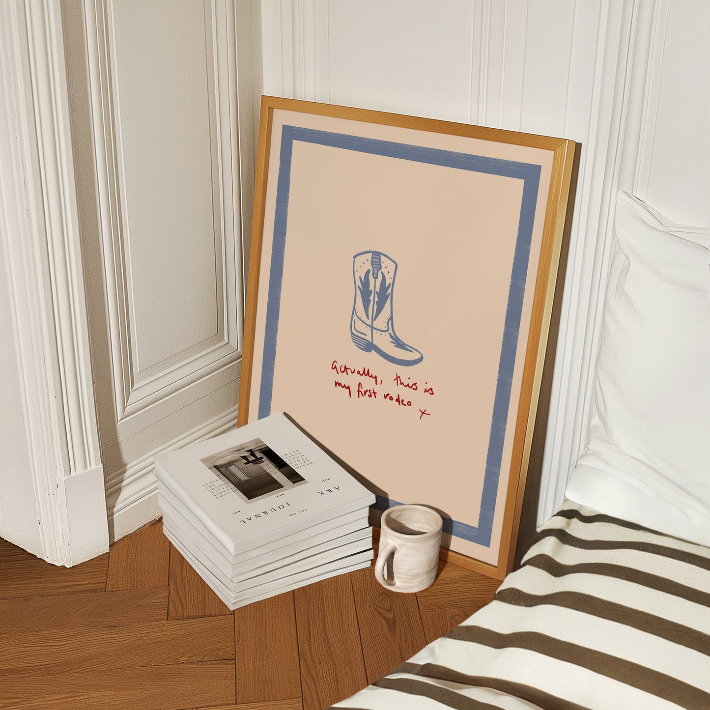 Actually, This Is My First Rodeo Cowboy Print