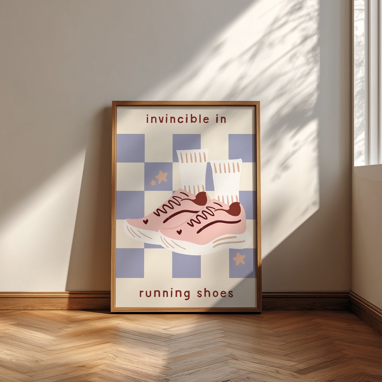 Invincible In Running Shoes Print