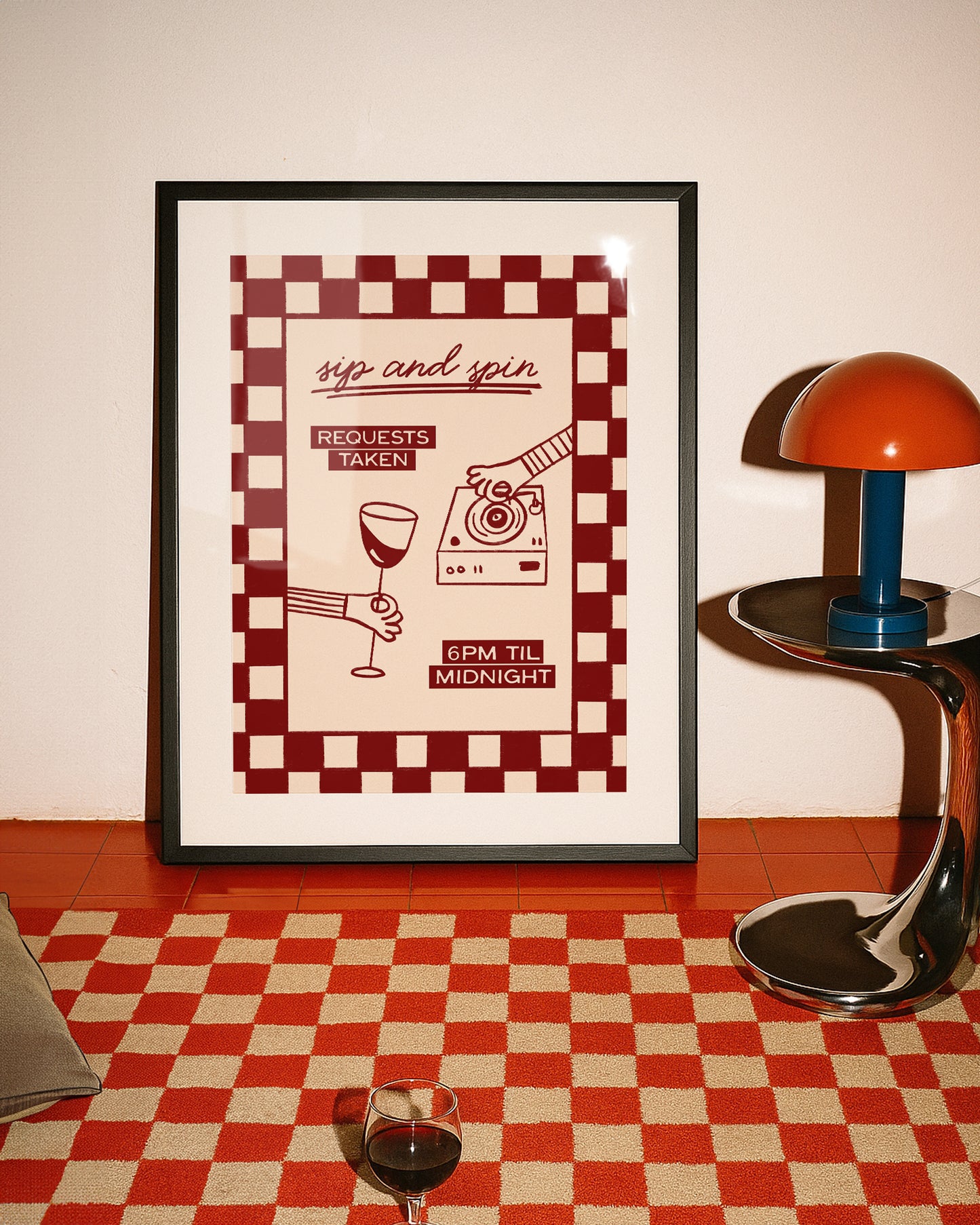 Sip and Spin Records Print