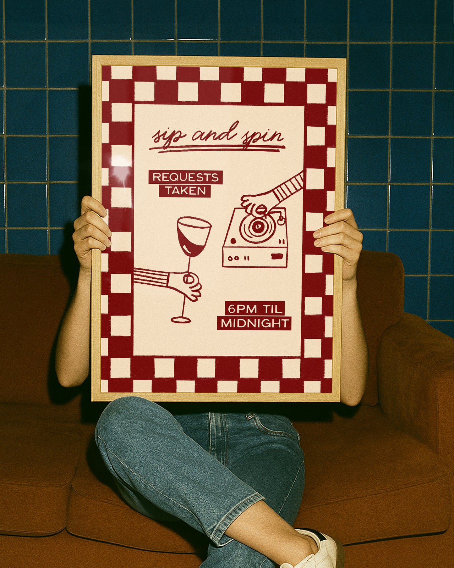 Sip and Spin Records Print