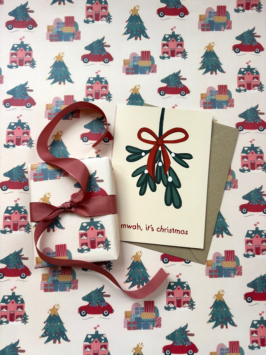 Mwah, It's Christmas Festive Card