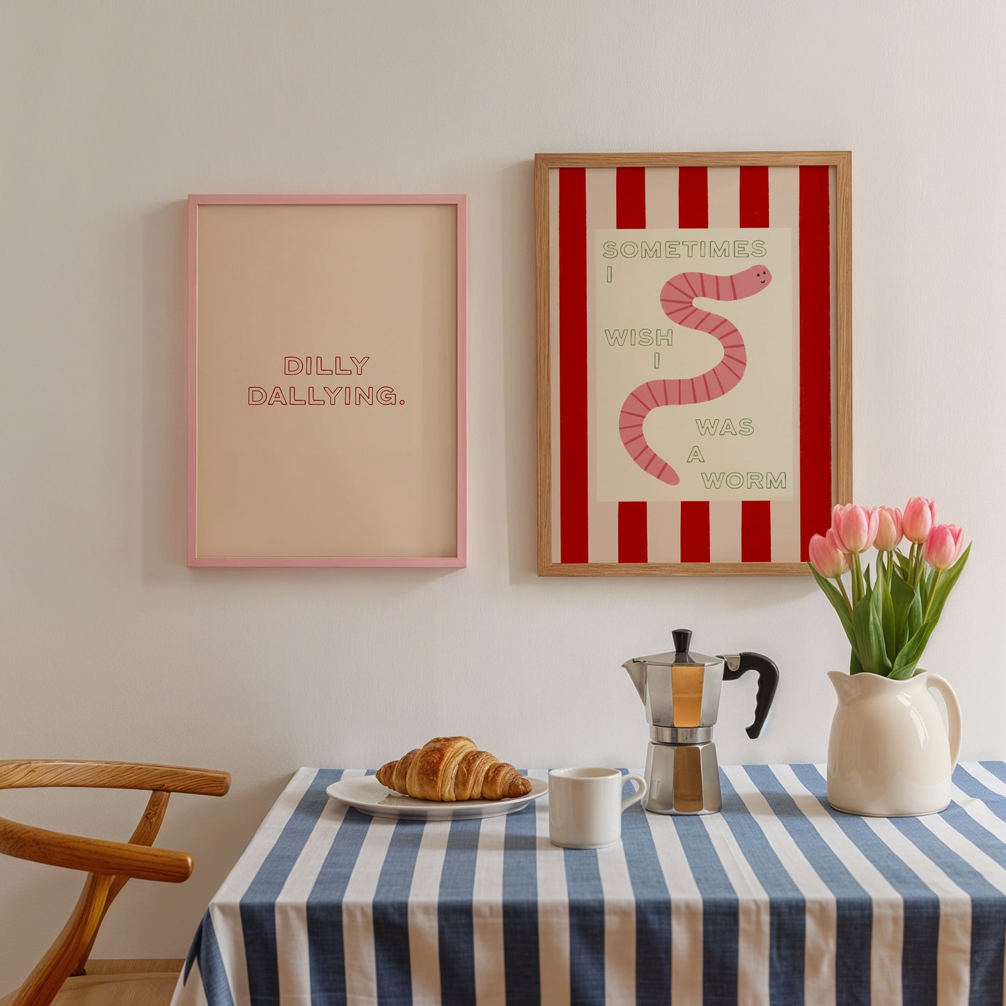 Sometimes I Wish I Was a Worm Stripey Print