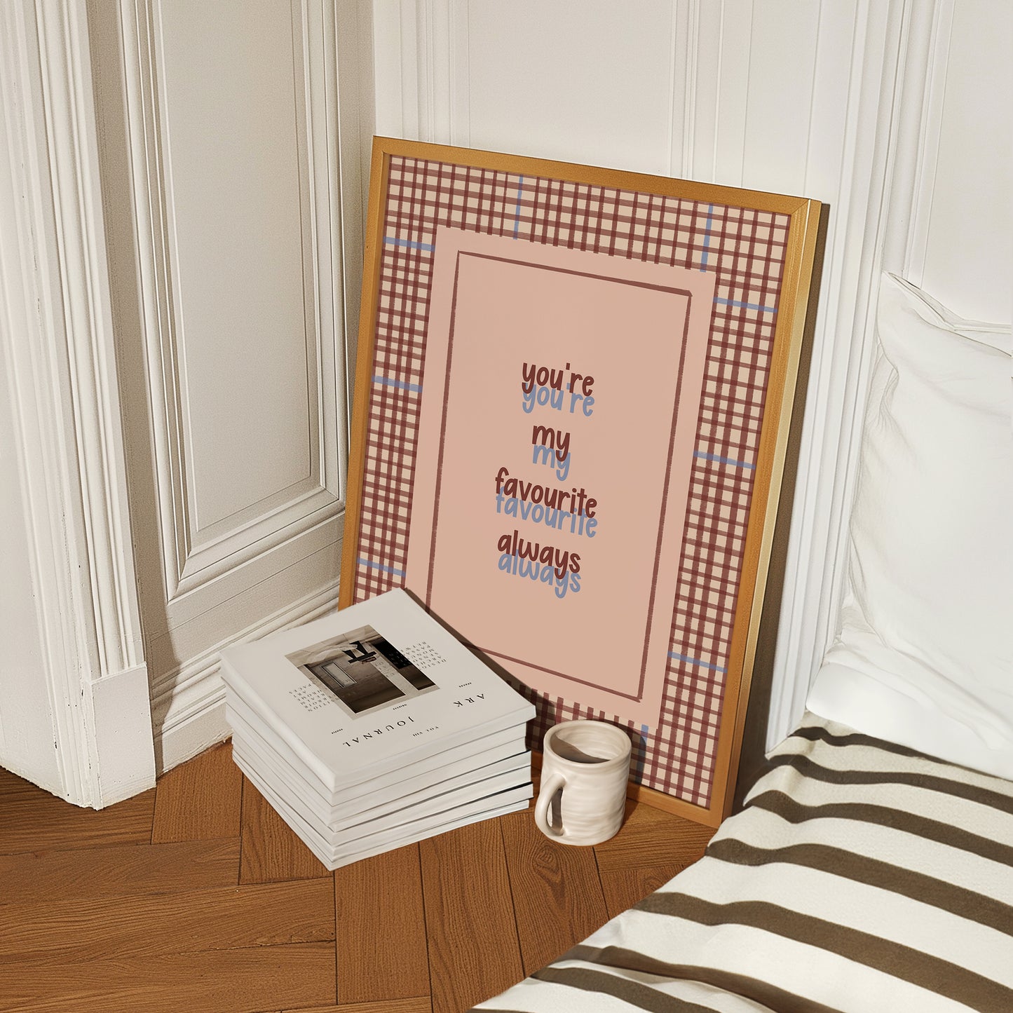 You're My Favourite Always Heartfelt Typography Print