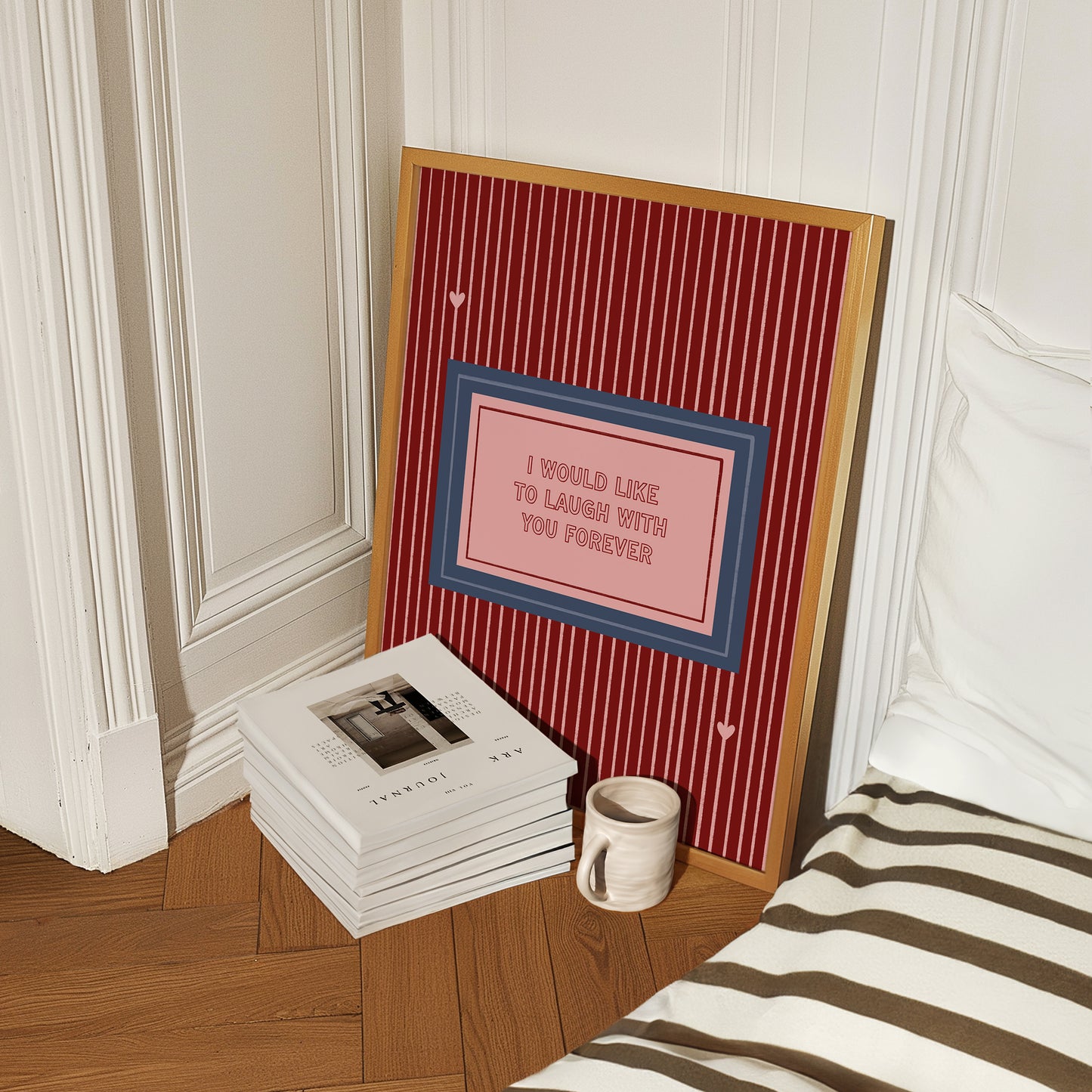 I Would Like To Laugh With You Forever Cute Couples Print