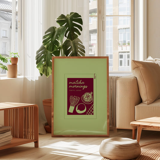 Matcha Mornings print
