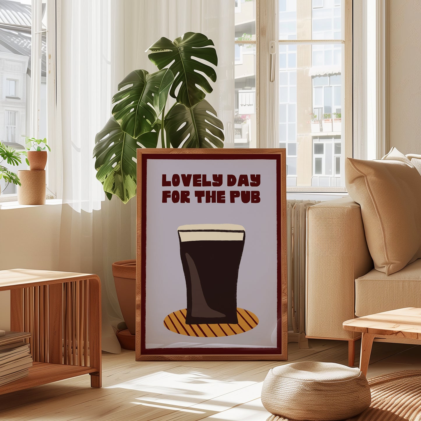 Lovely Day For The Pub print
